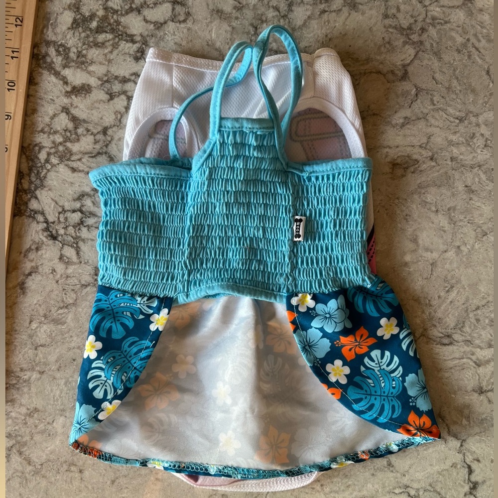 Hawaiian Dog Dress and Pink Jumper Dog Outfits - Picture 11 of 11